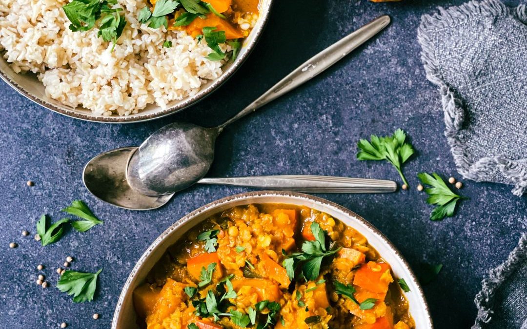 veganes Kürbis-Curry