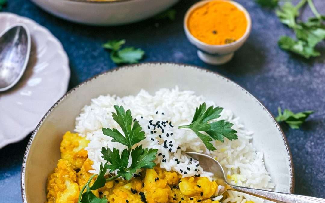 veganes, ayurvedisches  Blumenkohl-Curry