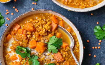 Linsen-Dal mit Süßkartoffeln
